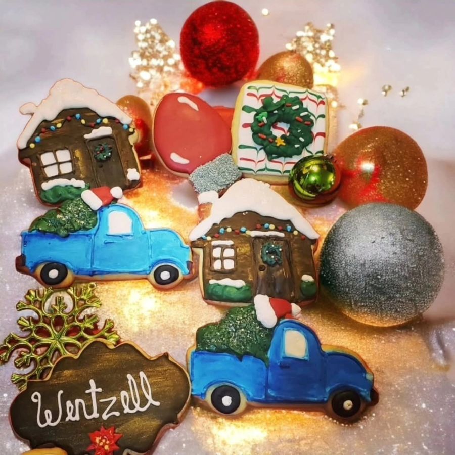 Personalized Christmas cookies